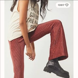 Free People Pull on Velvet Flare Pant